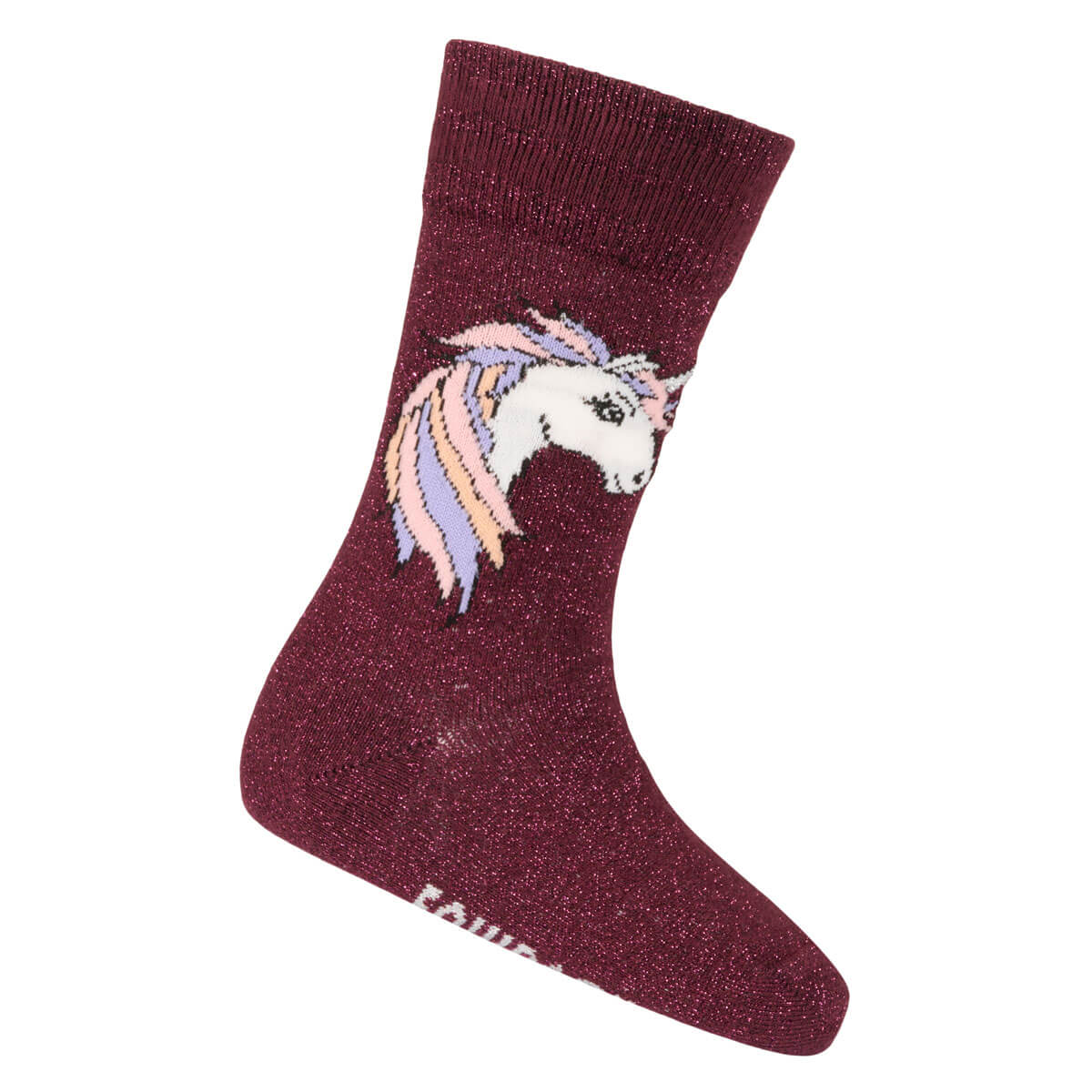 01 Glittersokker med unicorn